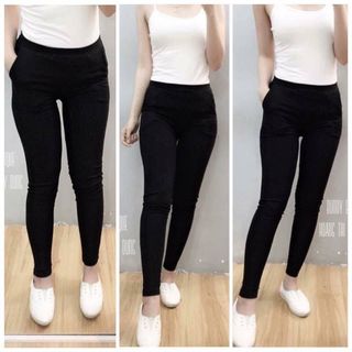 Quần legging 2 túi thun coton 4 chiều dày