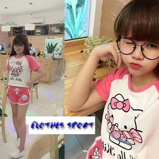 Db-5425 đồ bộ thể thao hồng hello kitty