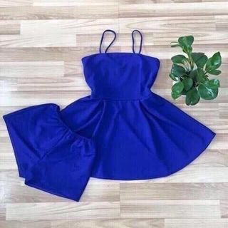 Đầm xòe kèm quần