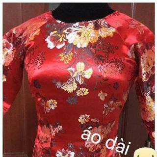 Áo dài cách tân vải gấm