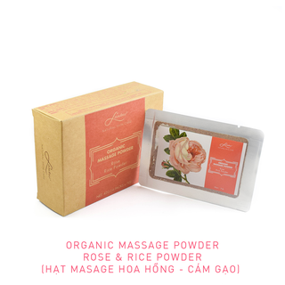 Hạt massage hoa hồng - cám gạo
