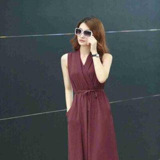 Đầm dạo phố đắp chéo cổ v 1818