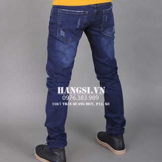 Quần jeans nam rách bụi thời trang