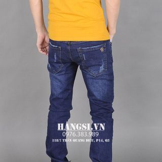 Quần jeans nam rách bụi thời trang