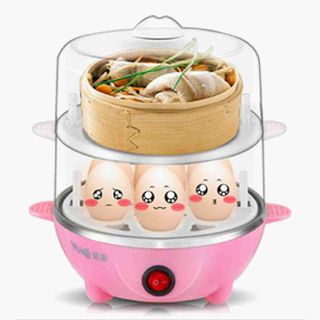 Mấy hấp trứng hấp thức ăn đã năng 2 tầng