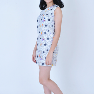 Đầm lưới họa tiết hoa