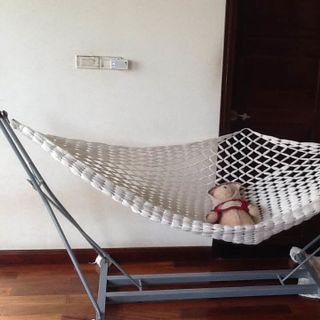 Võng đan chỉ sợi handmade trắng