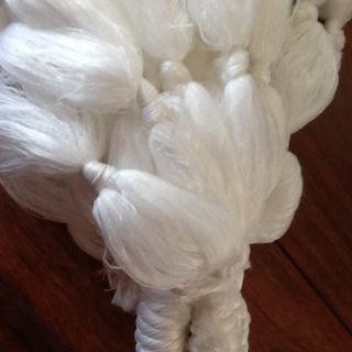 Võng đan chỉ sợi handmade trắng