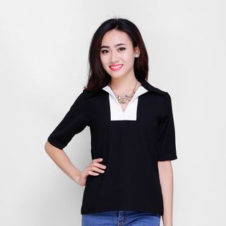 Áo sơ mi phối màu