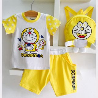 A24880 - bộ thun bt kèm ba lô kaki doreamon oshkoshsize 1-8
