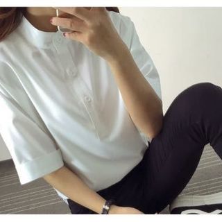 Áo sơ mi nữ cổ đứng