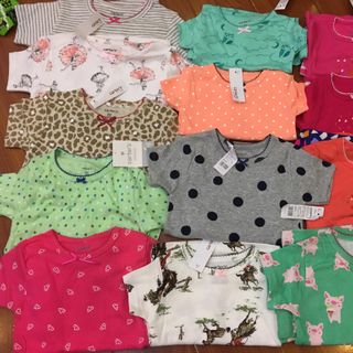 Bộ carters bé gái sz 1-7t ri 10 hàng lên từ vải dư rất đẹp