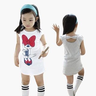 Váy bé gái họa tiết chuột mickey