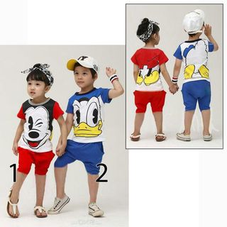 A25002 - 8/5 bộ đôi mickey và donal cho bt bg mỗi màu 1 risize 1-8
