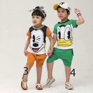 A25002 - 8/5 bộ đôi mickey và donal cho bt bg mỗi màu 1 risize 1-8