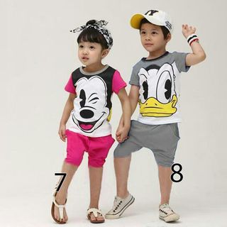 A25002 - 8/5 bộ đôi mickey và donal cho bt bg mỗi màu 1 risize 1-8