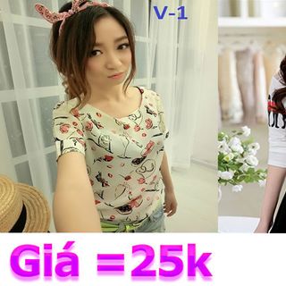Áo kiểu họa tiết