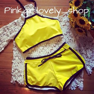 Bikini vàng quần short giá sỉ