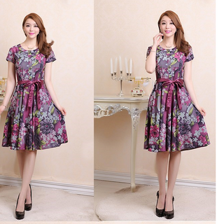 Đầm xòe hong kong kèm balet