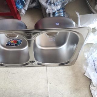 Chậu rửa rossi kinh tế cao ra 12 chậu 2 hố-không bàn