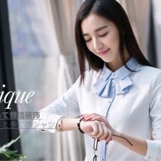 Áo sơmi phối nơ