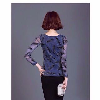 Áo sơmi họa tiết lá