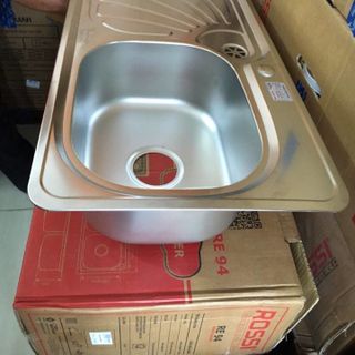 Chậu rửa inox 2 hố-1bàn kinh tế cao r 22