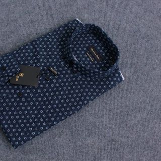 ■sơ mi massimo dutti form slimfit họa tiết tay dài ■