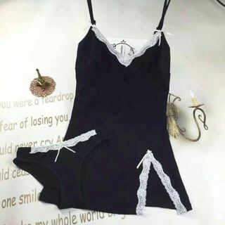 Váy ngủ cotton xẻ