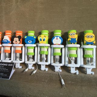 Gậy chụp hình tự sướng mini lót nỉ hình thú