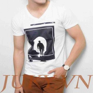 Áo thun nam cổ trơn