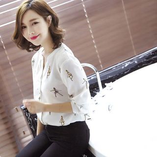 Đồ bộ nữ họa tiết hàn quốchm1142
