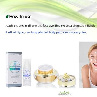 Kem dưỡng trắng da dạng bọt vita cell special whitening cream - premium vacuum bottle type german