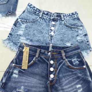 Short jean 4 nút