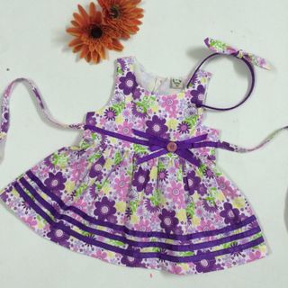 480 đầm phối sọc kèm cài ri 8