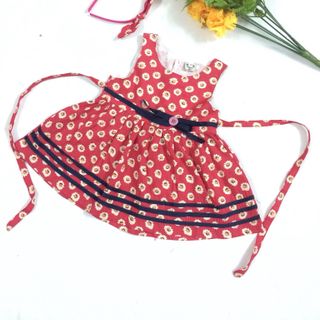 480 đầm phối sọc kèm cài ri 8