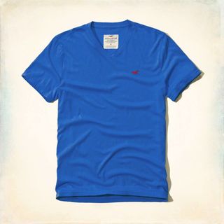 Áo thun 100 cotton cổ tim holis