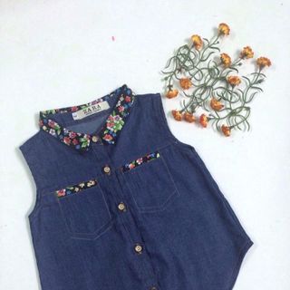 522 áo bé gái denim ri 8
