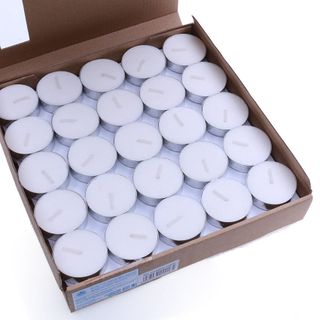 Hộp 50 nến tealight Eden Candle tem P EDC0313 (Trắng)