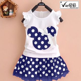 Váy mickey chấm bi