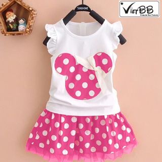 Váy mickey chấm bi