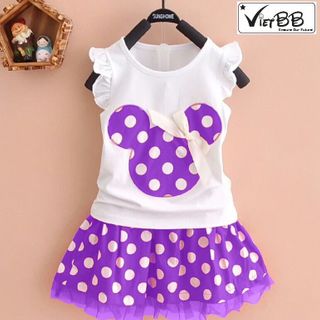 Váy mickey chấm bi