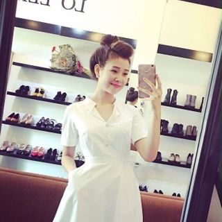 Đầm cổ trụ có túi