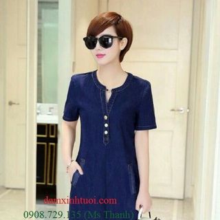 Đầm ôm denim cá tính tt356