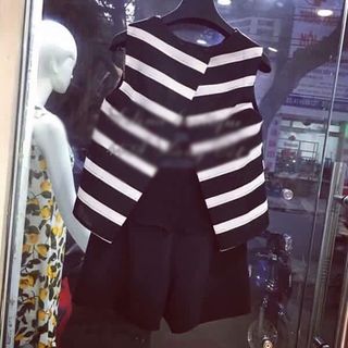 Set xẻ lưng quần short - hm1178