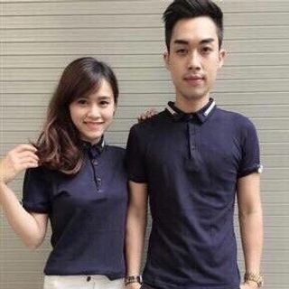 Áo thun cặp cổ trụ