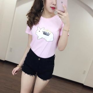 Áo thỏ vương miện in