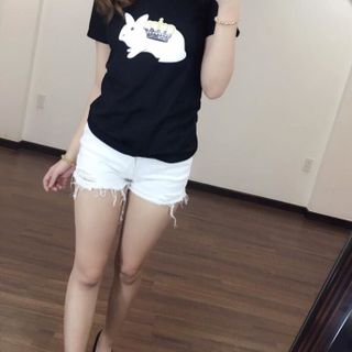 Áo thỏ vương miện in