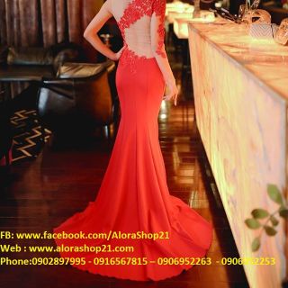 Đầm dạ hội ren