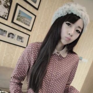 d7718 áo sơ mi tiểu thư chấm bi 274